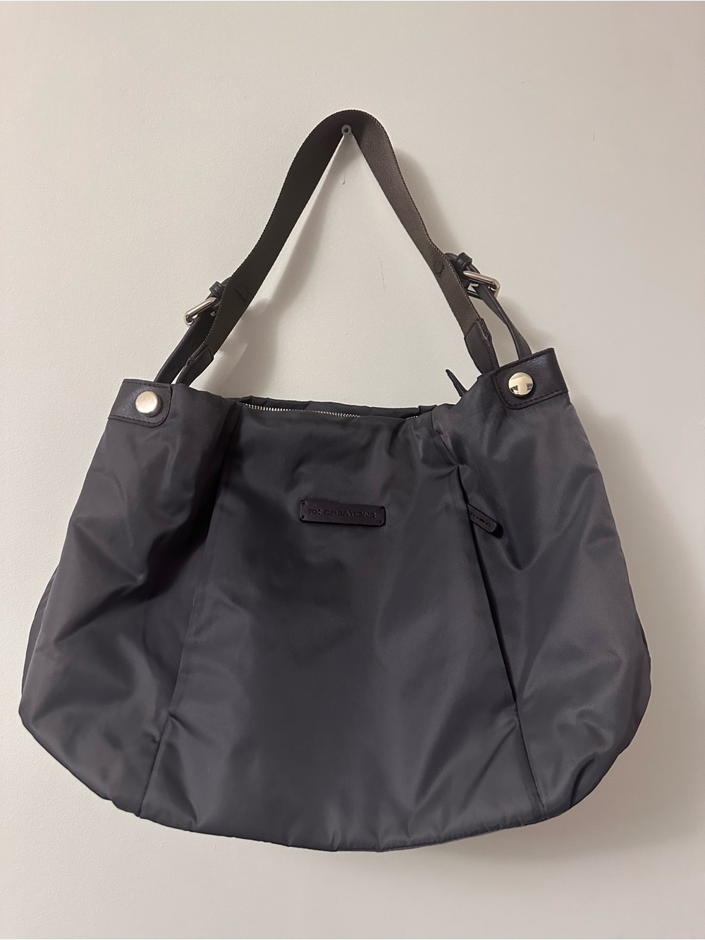 FX Creations Brown Nylon Shoulder Bag / Hobo Bag